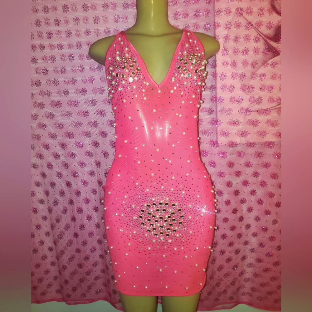 Diamond Pink Party Dress